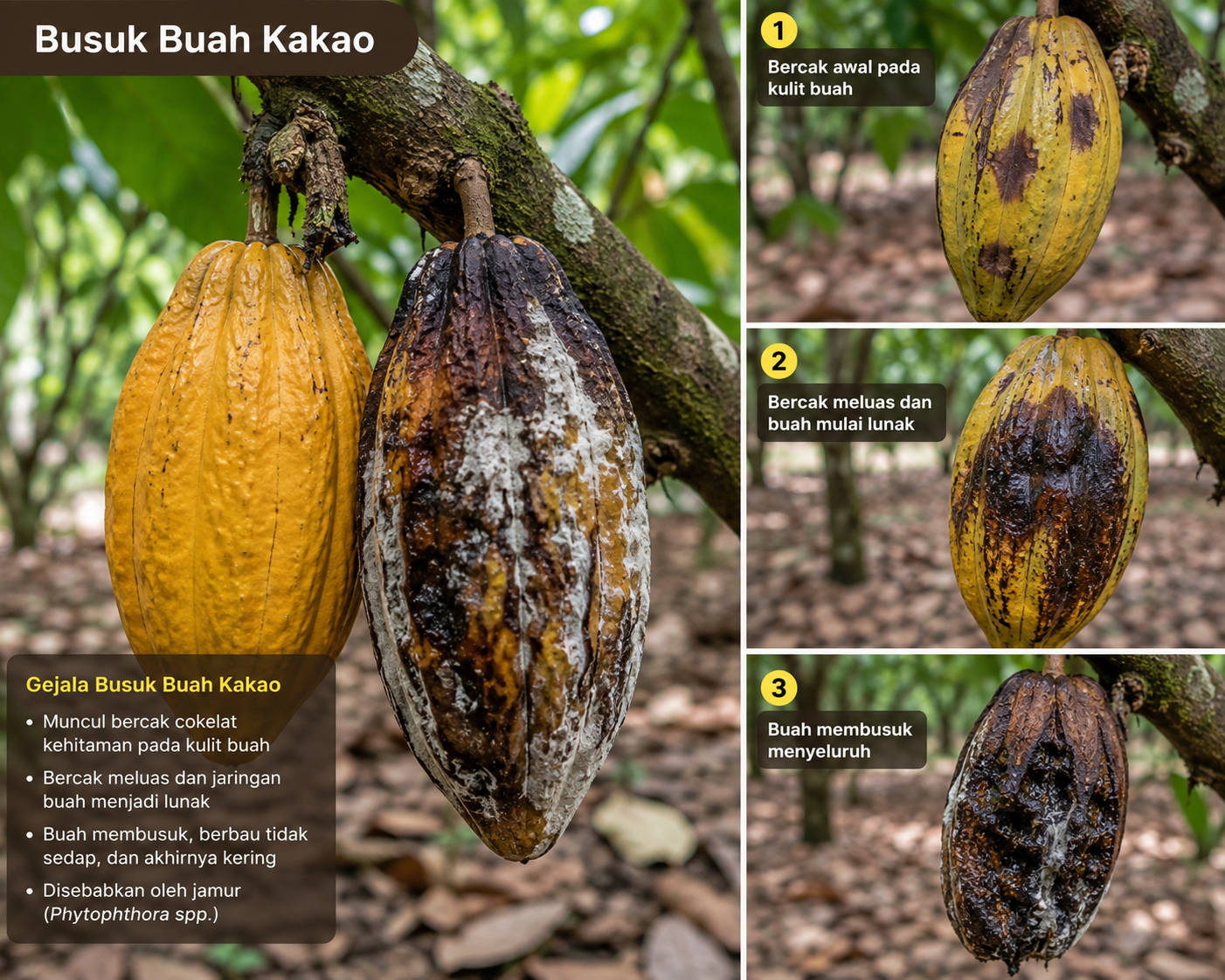 Busuk Buah (Phytophthora palmivora)